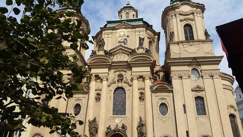 baroque church of st nicholas old town in prague